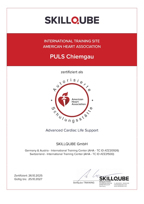 Zertifizierung American Heart Association 2025